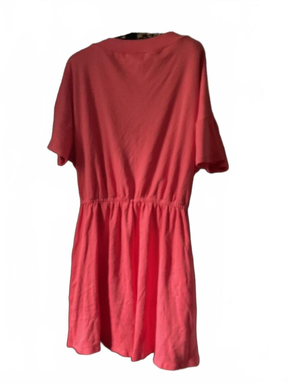 Zenana Coral V-Neck Casual Romper with Pockets, Size 1X - Picture 8 of 10
